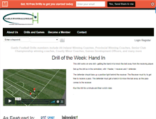 Tablet Screenshot of gaelicfootballdrills.com